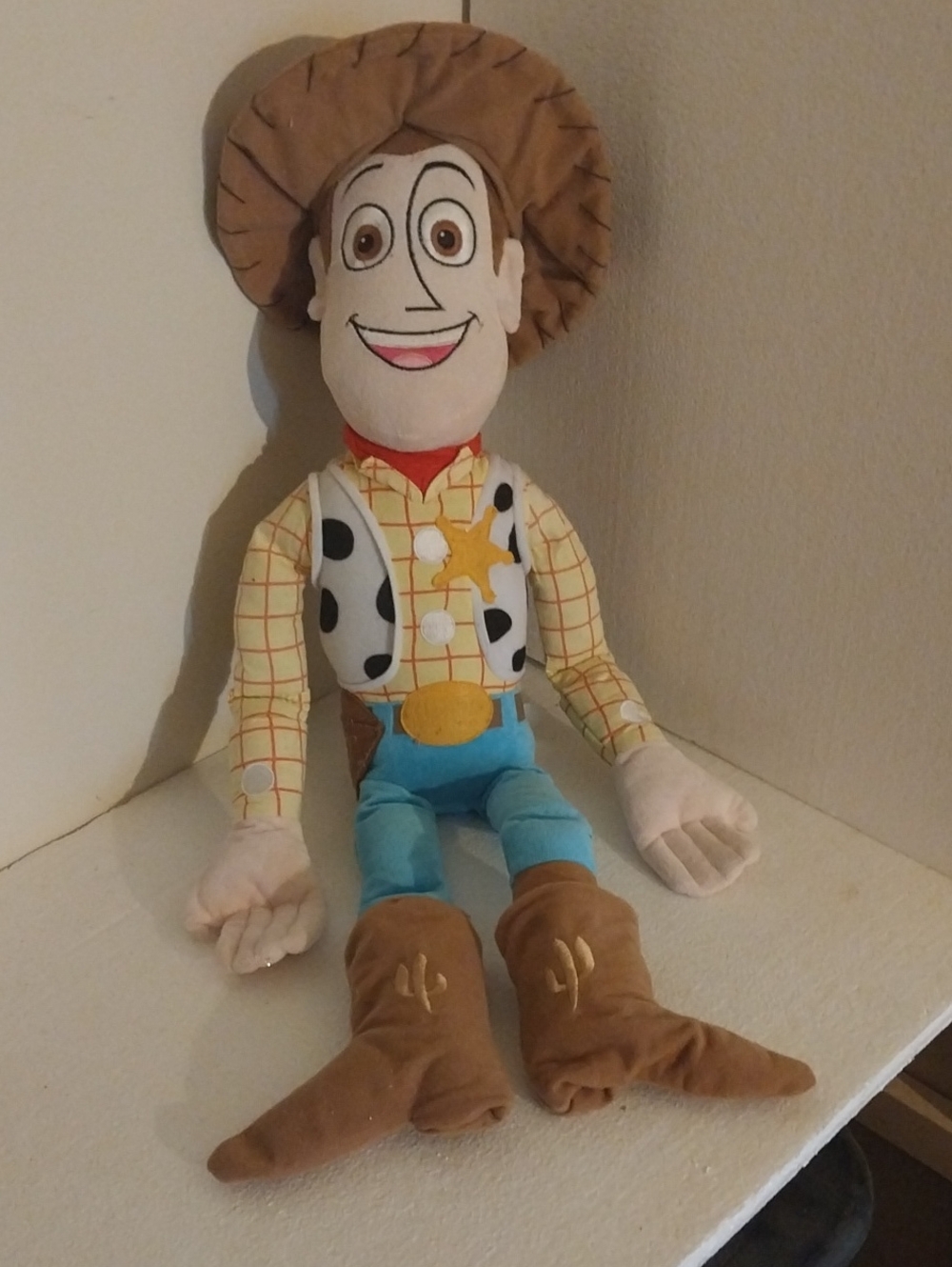 Toy Story Woody in Brown, Blue and Yellow - Kids Plush Doll